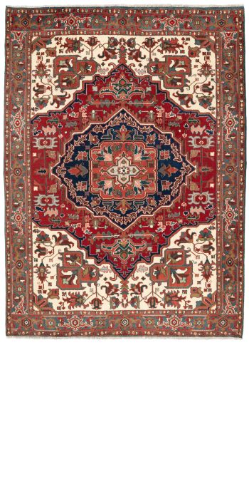 Bild von Heriz aus Indien in der Größe 341 x 252 cm