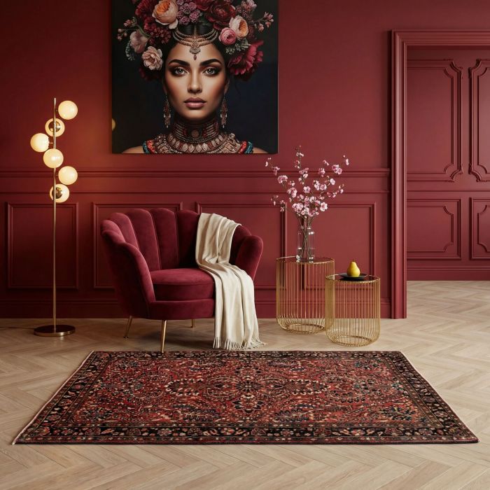 handgeknüpfter Orienteppich Sarough aus Persien Maß 148x103 cm