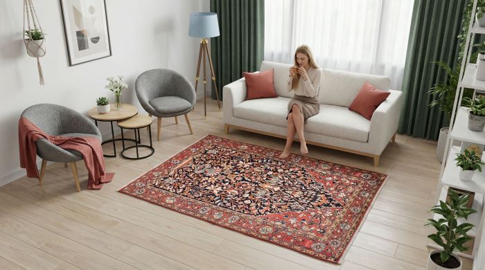 handgeknüpfter Orienteppich Djosan aus Persien Maß 203x136 cm