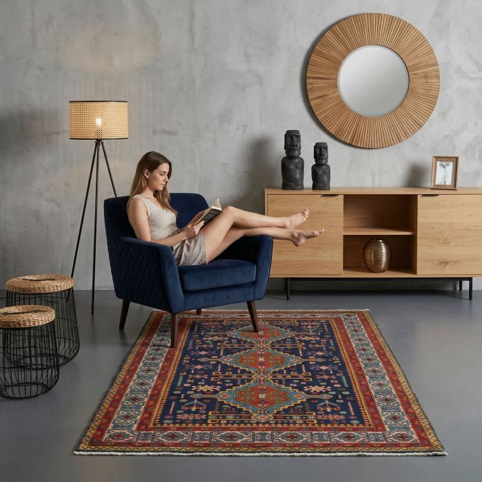 handgeknüpfter Orienteppich Kuba aus Azerbaidjan Maß 222x130 cm