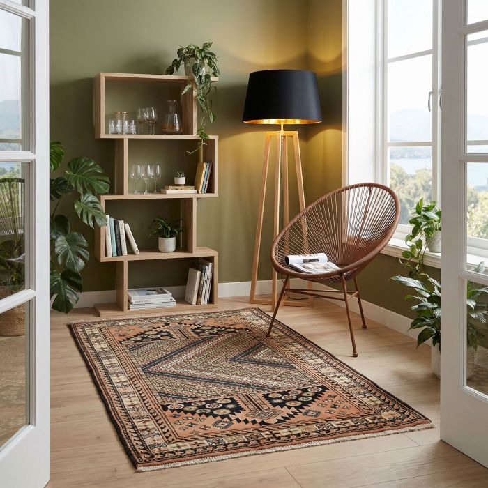 handgeknüpfter Orienteppich Kurdi aus Persien Maß 203x116 cm