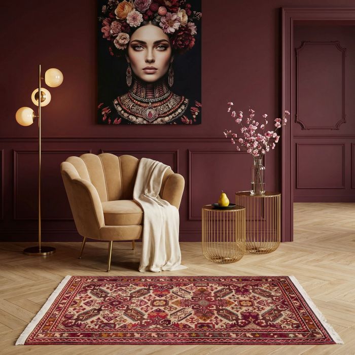 handgeknüpfter Orienteppich Seychur aus Kaukasus Maß 133x85 cm