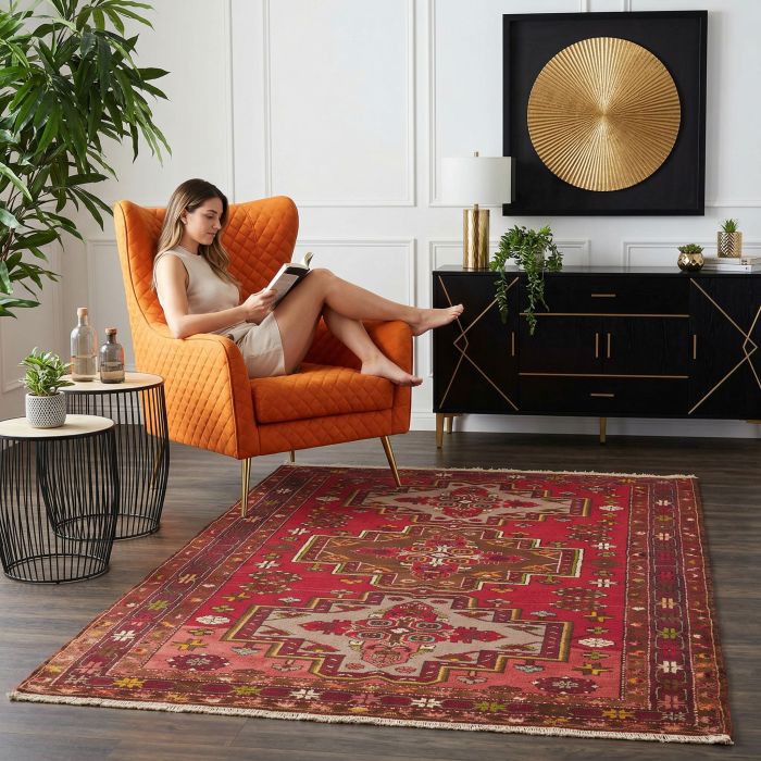 handgeknüpfter Orienteppich Derbent aus Azerbaidjan Maß 223x132 cm
