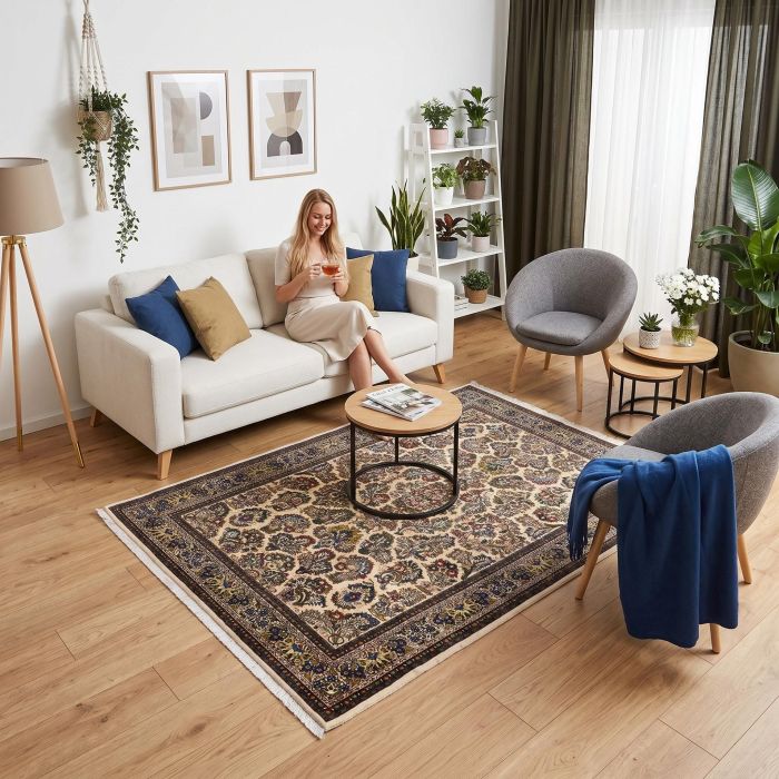 handgeknüpfter Orienteppich Ghiassabad aus Persien Maß 213x132 cm