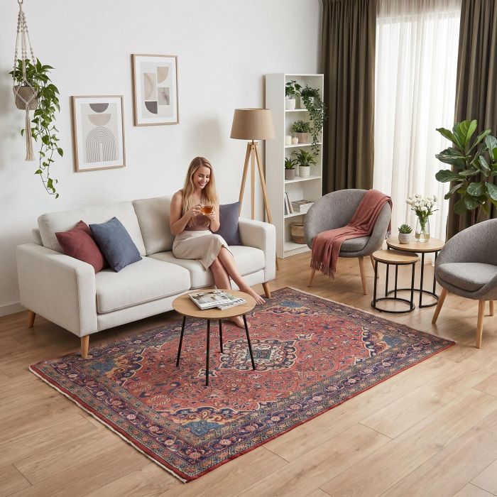 handgeknüpfter Orienteppich Djosan aus Persien Maß 212x133 cm
