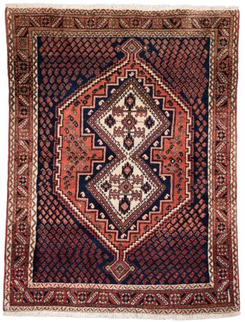 handgeknüpfter Orienteppich Afschar aus Persien Maß 160x127 cm