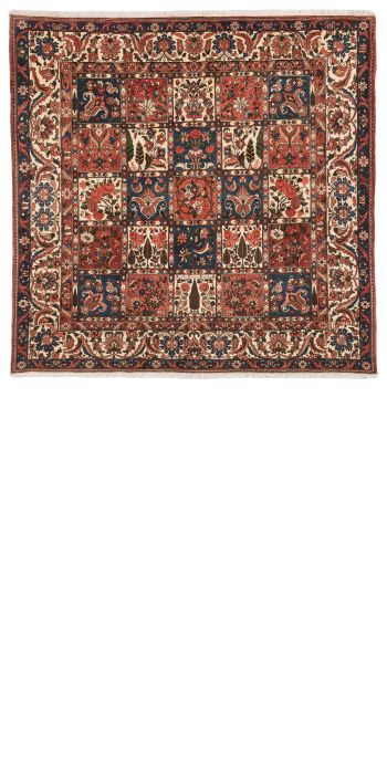 handgeknüpfter Orienteppich Bachtiar aus Persien Maß 196x193 cm