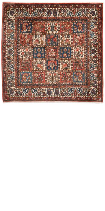 handgeknüpfter Orienteppich Bachtiar aus Persien Maß 215x213 cm