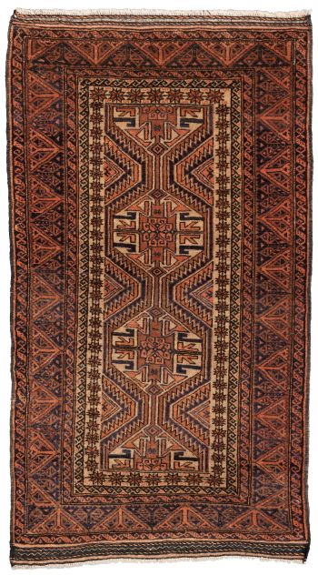 handgeknüpfter Orienteppich Belutch aus Persien Maß 148x83 cm