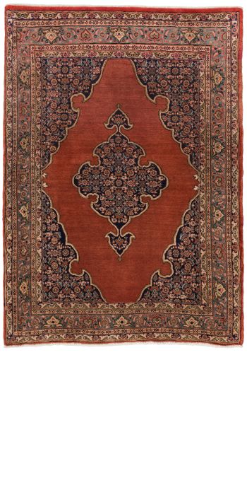 handgeknüpfter Orienteppich Bidjar aus Persien Maß 161x116 cm