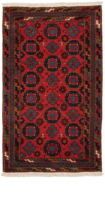 handgeknüpfter Orienteppich Derbent aus Dagestan Maß 204x123 cm