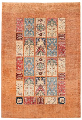 handgeknüpfter Orienteppich Ferahan-Bachtiari aus Afghanistan Maß 291x202 cm