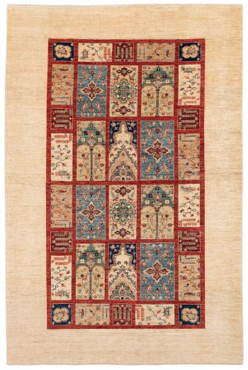 handgeknüpfter Orienteppich Ferahan-Bachtiari aus Afghanistan Maß 313x205 cm