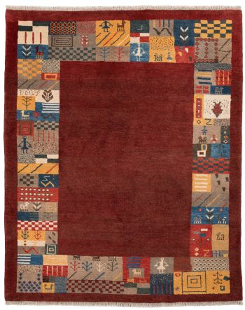 handgeknüpfter Orienteppich Gabbeh aus Persien Maß 193x157 cm