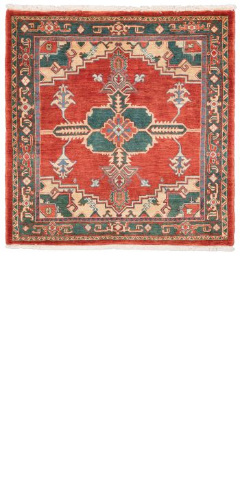 handgeknüpfter Orienteppich Ghadimi aus Persien Maß 140x136 cm