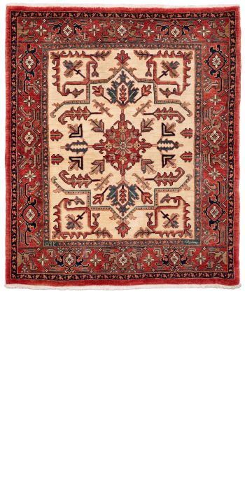 handgeknüpfter Orienteppich Ghadimi aus Persien Maß 163x138 cm