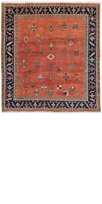 handgeknüpfter Orienteppich Ghadimi aus Persien Maß 286x257 cm