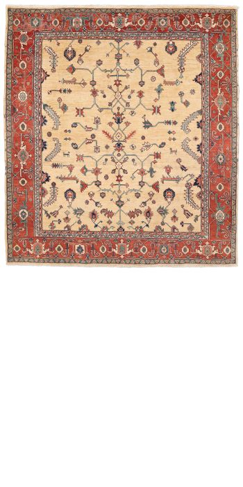 handgeknüpfter Orienteppich Ghadimi aus Persien Maß 293x262 cm