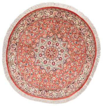 handgeknüpfter Orienteppich Ghom aus Persien Maß 103x100 cm