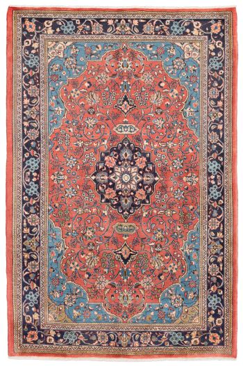 handgeknüpfter Orienteppich Ghom aus Persien Maß 205x134 cm