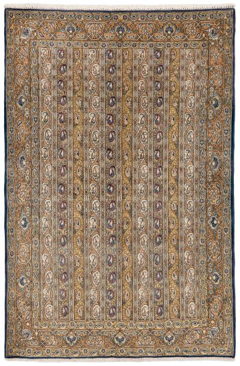 handgeknüpfter Orienteppich Ghom aus Persien Maß 205x135 cm