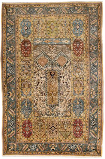 handgeknüpfter Orienteppich Ghom aus Persien Maß 310x206 cm
