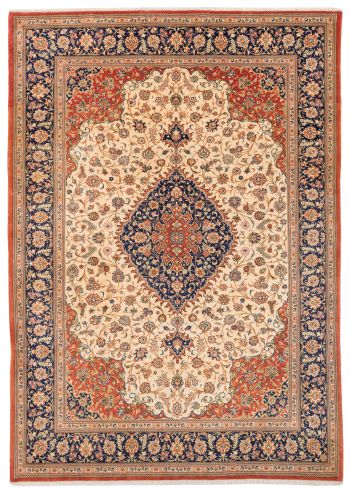 handgeknüpfter Orienteppich Ghom aus Persien Maß 352x252 cm