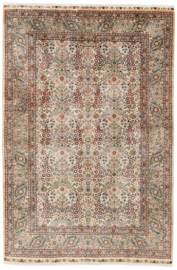 handgeknüpfter Orienteppich Hereke aus China Maß 187x125 cm