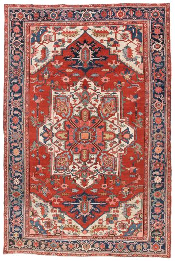 handgeknüpfter Orienteppich Heriz aus Persien Maß 360x237 cm