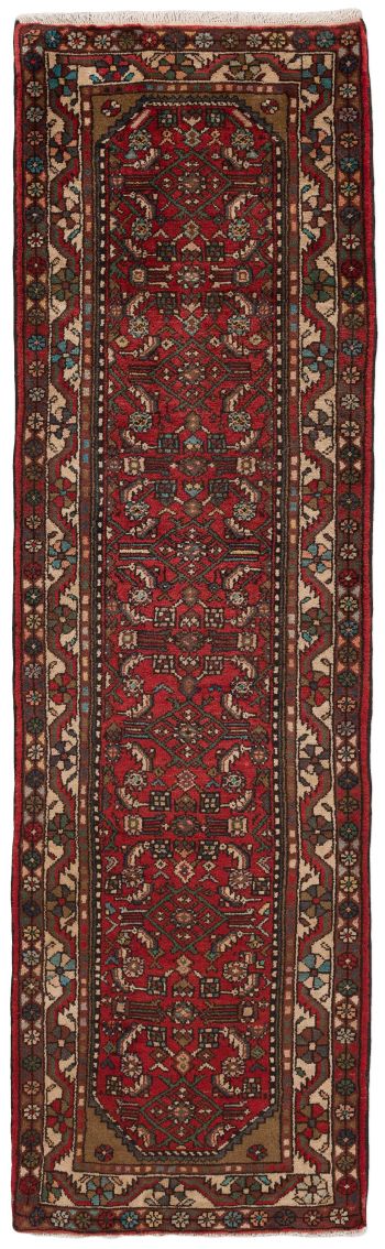 handgeknüpfter Orienteppich Hossenabad aus Persien Maß 288x88 cm