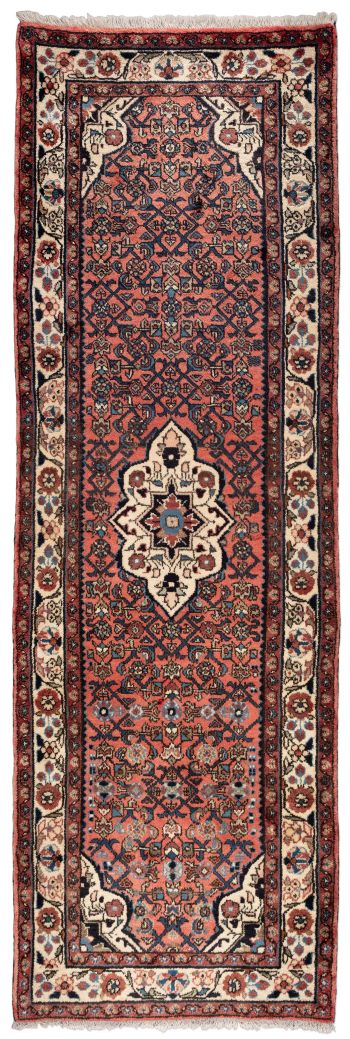 handgeknüpfter Orienteppich Hossenabad aus Persien Maß 312x102 cm