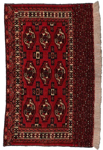 handgeknüpfter Orienteppich Jomuth aus Turkmenistan Maß 113x72 cm