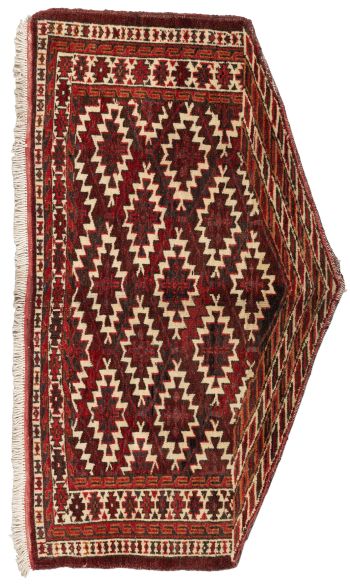 handgeknüpfter Orienteppich Jomuth aus Turkmenistan Maß 117x64 cm