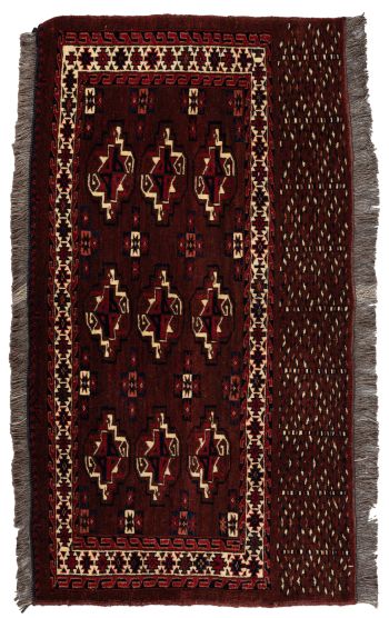 handgeknüpfter Orienteppich Jomuth aus Turkmenistan Maß 119x66 cm