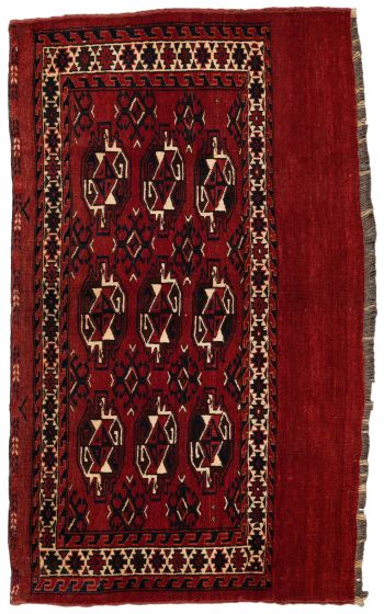 handgeknüpfter Orienteppich Jomuth aus Turkmenistan Maß 124x73 cm