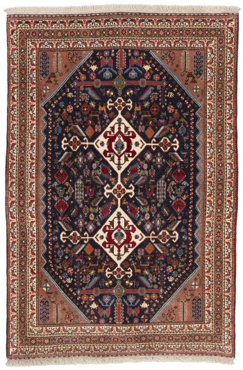 handgeknüpfter Orienteppich Kaschkuli aus Persien Maß 143x97 cm