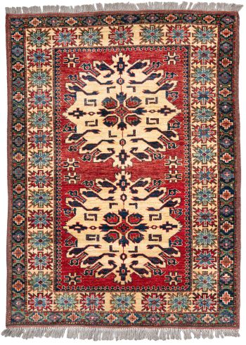 handgeknüpfter Orienteppich Kazak aus Afghanistan Maß 158x117 cm