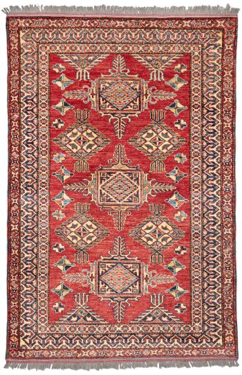 handgeknüpfter Orienteppich Kazak aus Afghanistan Maß 172x114 cm