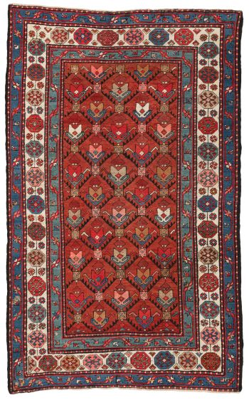 handgeknüpfter Orienteppich Kazak aus Kaukasus Maß 205x120 cm