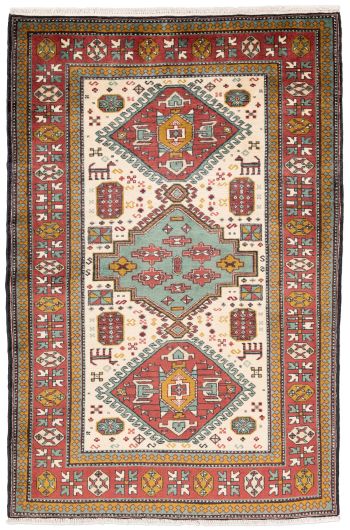 handgeknüpfter Orienteppich Kazak aus Kaukasus Maß 220x146 cm