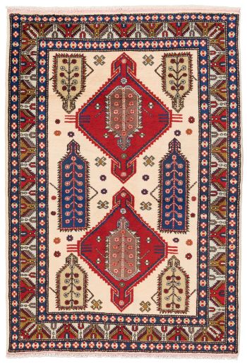 handgeknüpfter Orienteppich Kazak aus Kaukasus Maß 231x153 cm