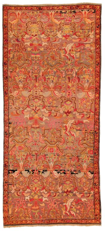 handgeknüpfter Orienteppich Kazak aus Kaukasus Maß 290x132 cm