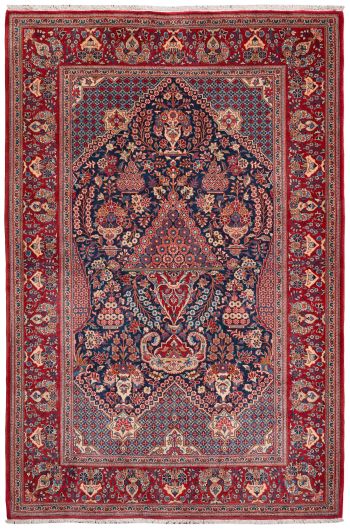 handgeknüpfter Orienteppich Keschan aus Persien Maß 214x142 cm