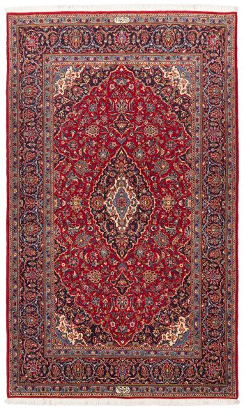 handgeknüpfter Orienteppich Keschan aus Persien Maß 238x142 cm