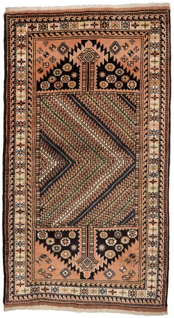 handgeknüpfter Orienteppich Kurdi aus Persien Maß 203x116 cm