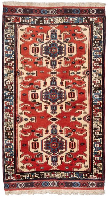 handgeknüpfter Orienteppich Kurdi aus Persien Maß 205x110 cm