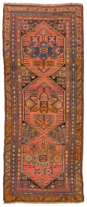 handgeknüpfter Orienteppich Meschkin aus Persien Maß 284x120 cm