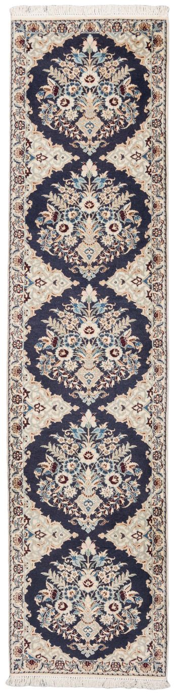 handgeknüpfter Orienteppich Nain aus Persien Maß 196x47 cm