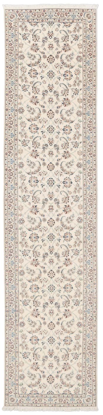 handgeknüpfter Orienteppich Nain aus Persien Maß 380x90 cm