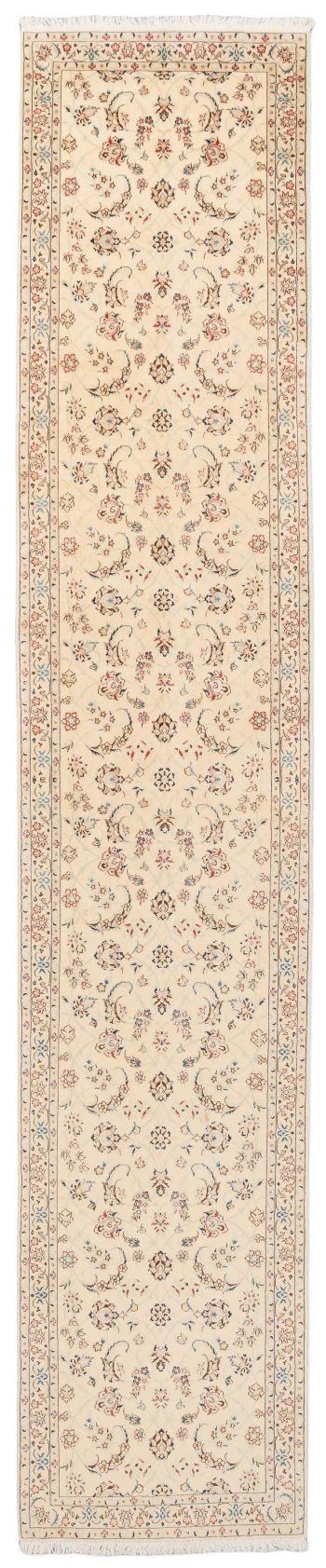 handgeknüpfter Orienteppich Nain aus Persien Maß 421x80 cm